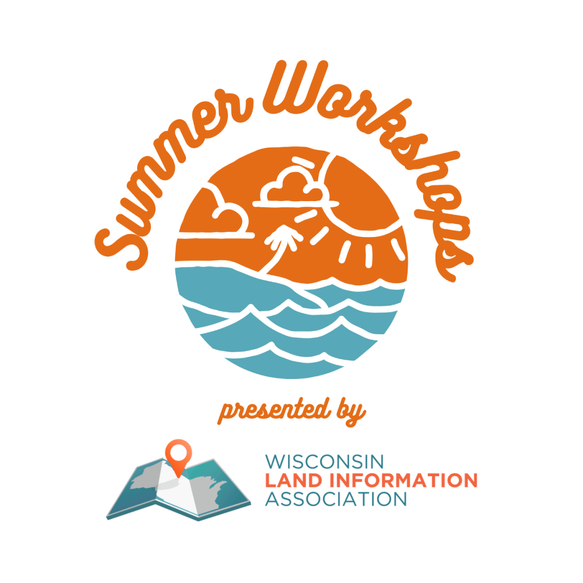 Graphic that says "Summer Workshops presented by WISCONSIN LAND INFORMATION ASSOCIATION".  