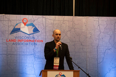 Tyler DeBruin speaks at the 2026 Annual Conference.