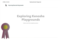 thumbnail of exploring Kenosha playgrounds story map