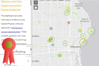 thumbnail of Milwaukee County Parks capitoal projects map