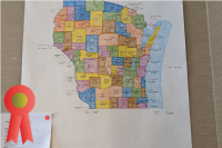 thumbnail of hand drawn Wisconsin Counties map