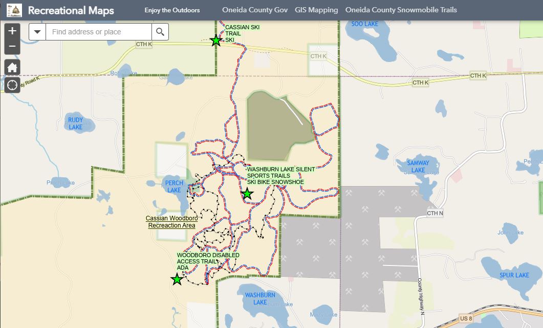 Oneida County Recreational Map