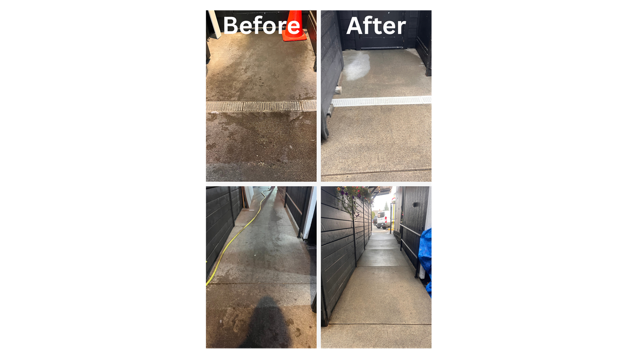 Restaurant Walkway Cleaning