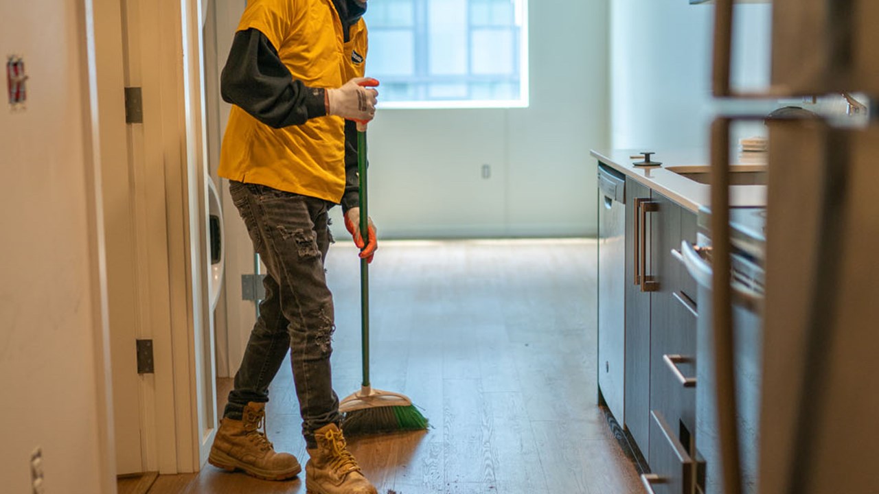 We always leave our jobs broom clean when we finish!