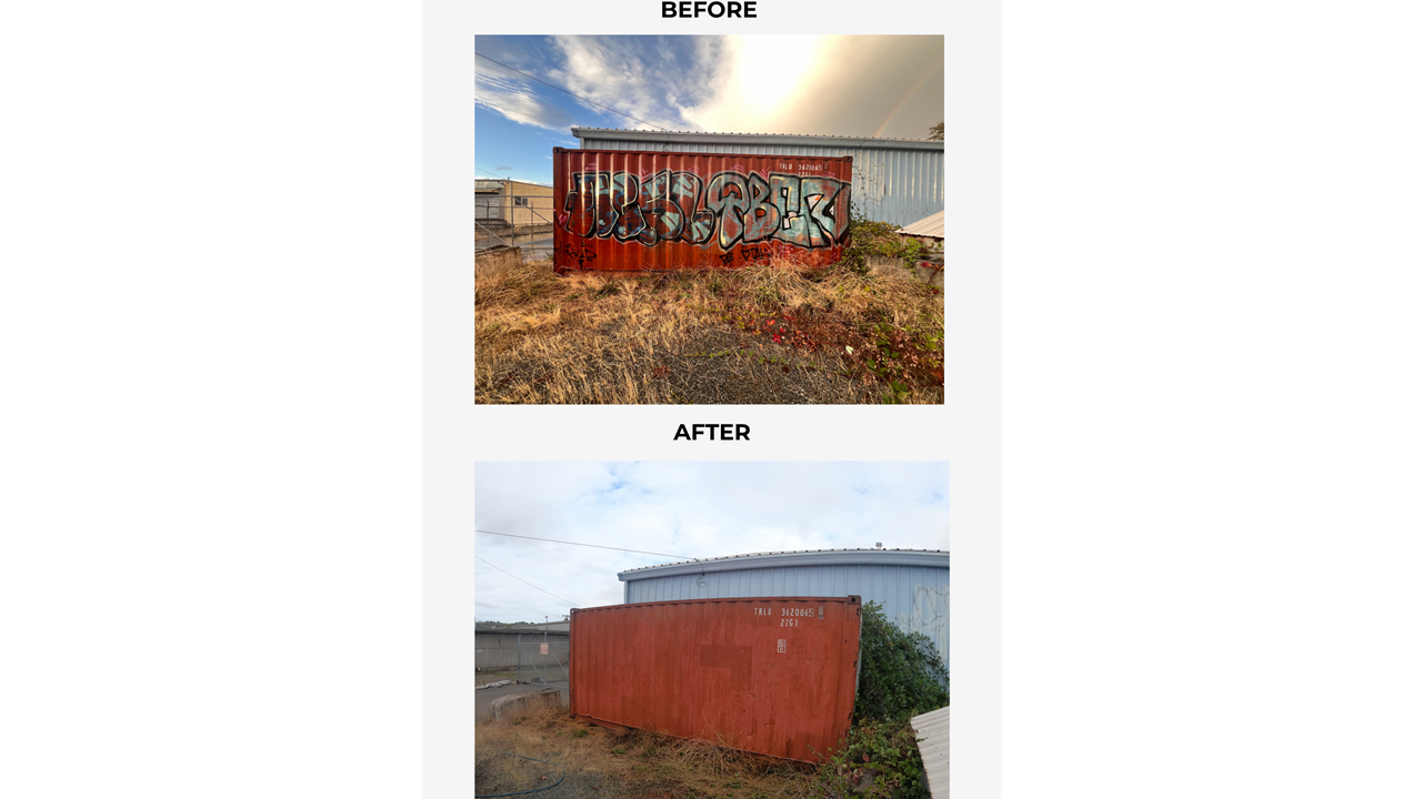 Container Grafitti Removal