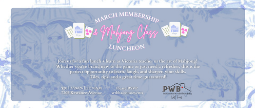PWB Membership Luncheon: Mahjong Class