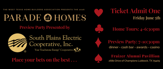 Parade of Homes 2026 Preview Party presented by South Plains Electric Co-op