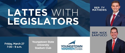 Lattes with Legislators Featuring  State Representatives Ty Matthews and Nick Santucci