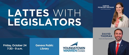 Lattes with Legislators with State Representatives Sarah Fowler Arthur and David Thomas